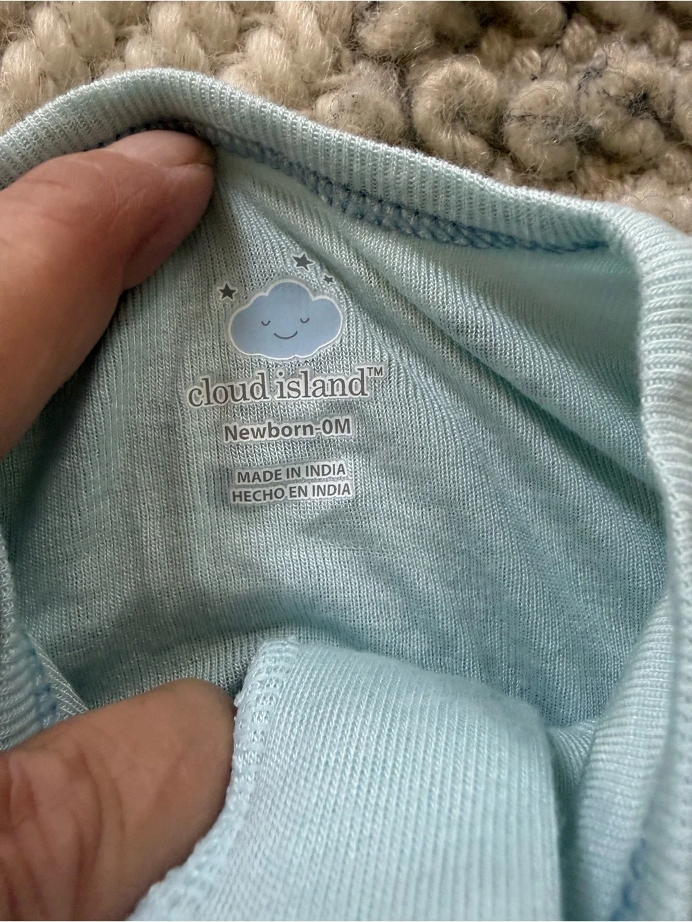 cloud island Two-Pack Footed Pajama Set in Blue and Light blue balloons NB nwt